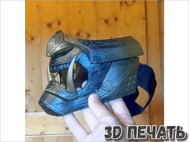 3D модель маски с клыками